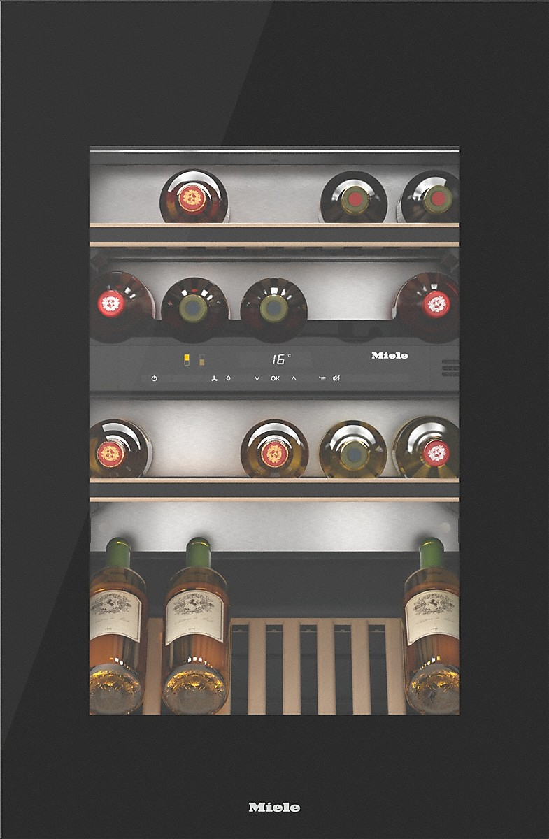 Miele 10737480 refroidisseur à vin Refroidisseur de vin thermoélectrique Intégré Noir 33 bouteille(s)