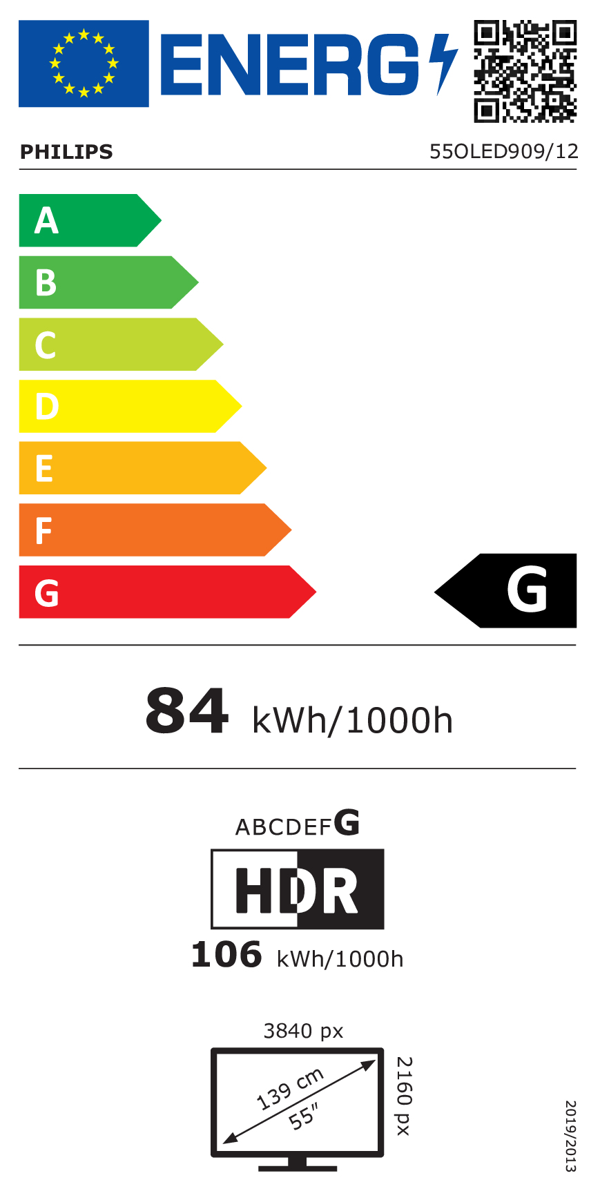 OLED TV UHD PHILIPS 55OLED909/12