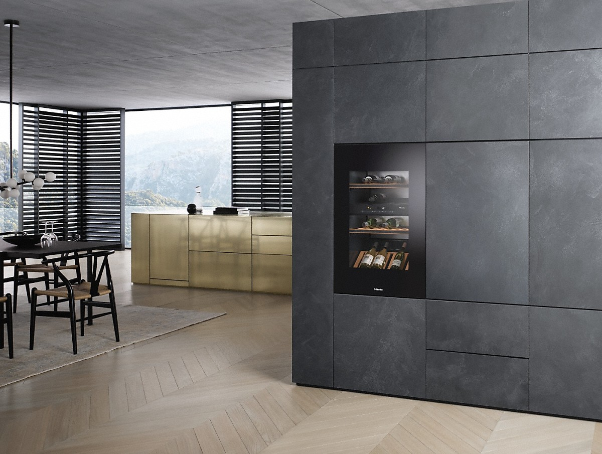 Miele 10737480 refroidisseur à vin Refroidisseur de vin thermoélectrique Intégré Noir 33 bouteille(s)