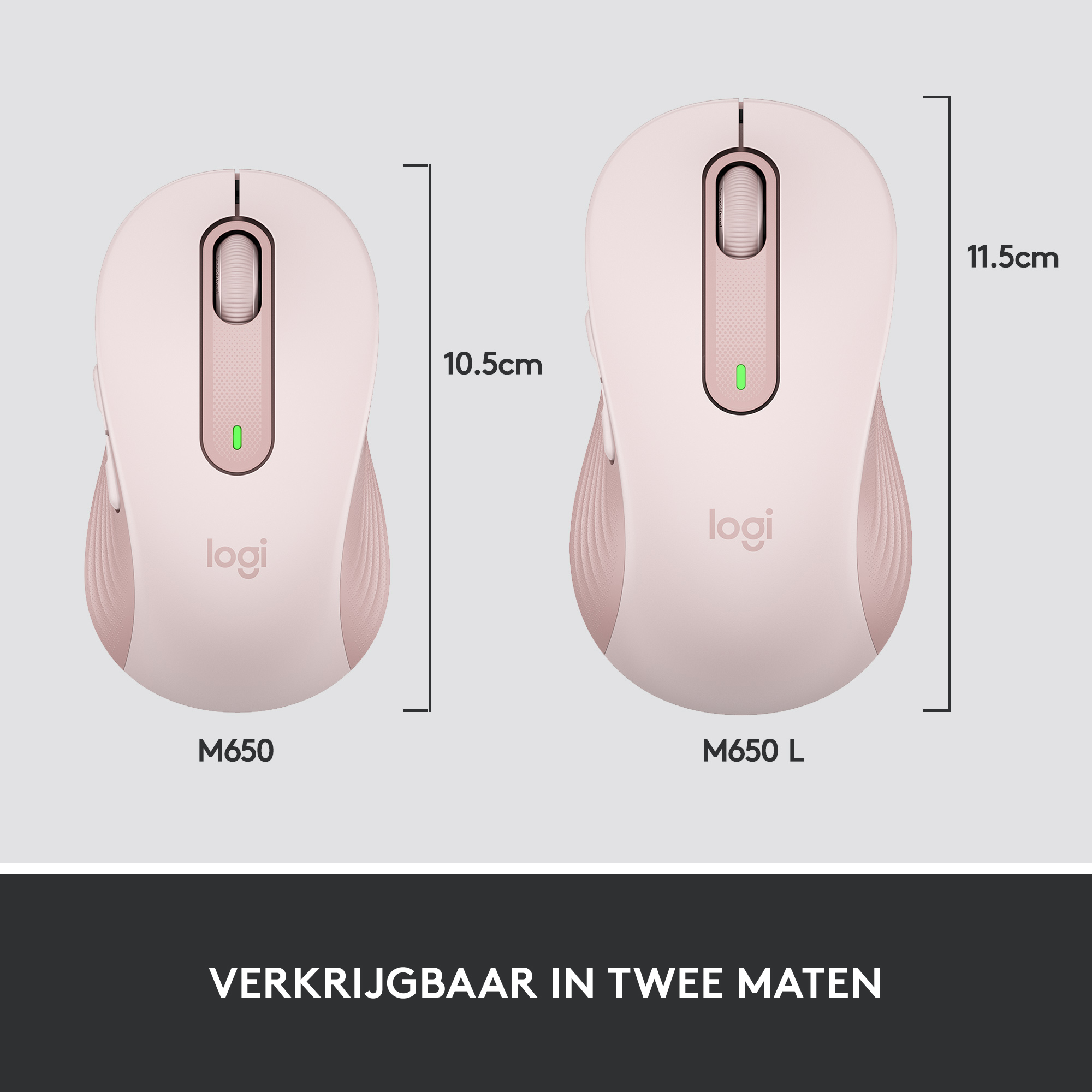 Draadloze Muis Logitech M650 LargeR Signature Rose