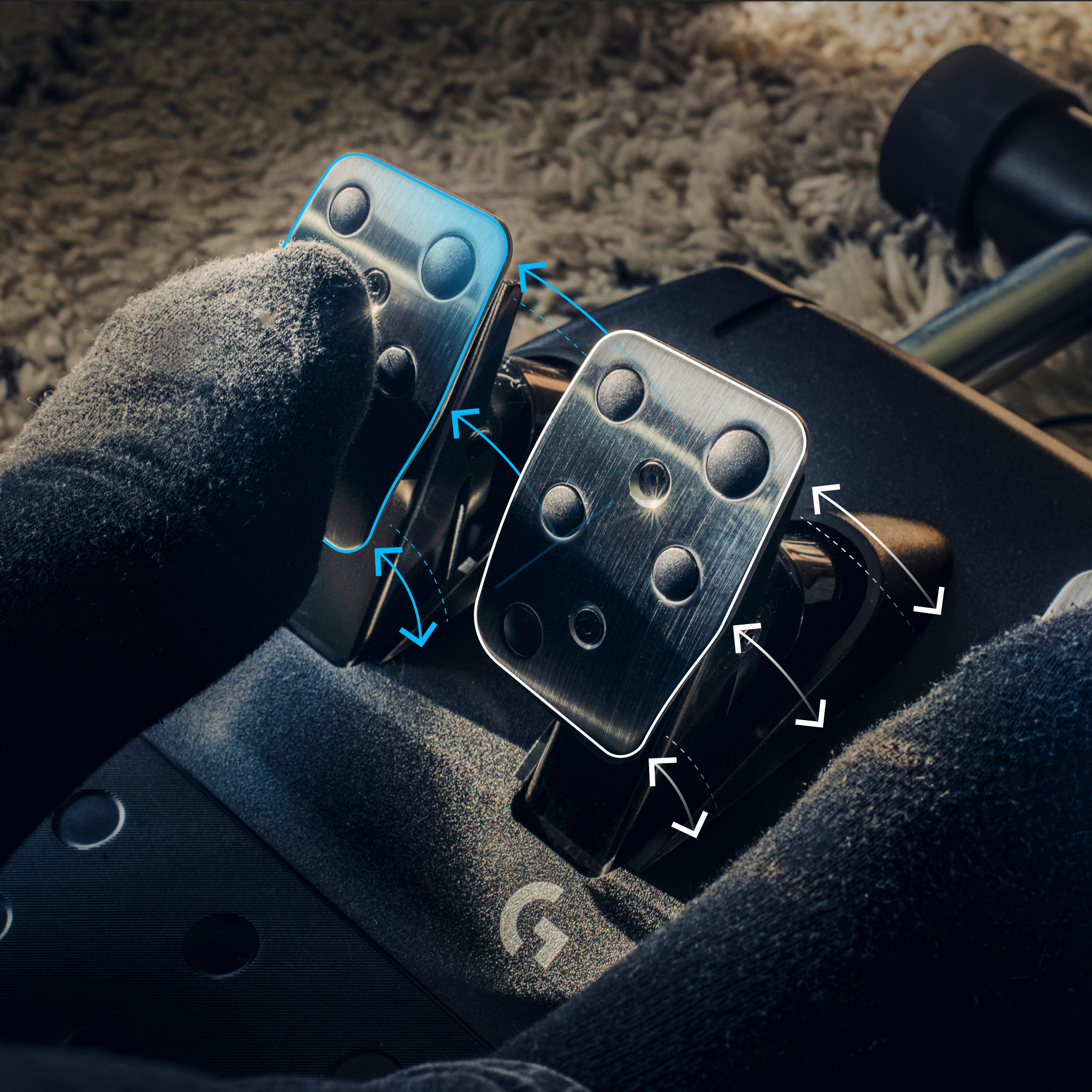 Logitech G G923 Zwart USB Stuurwiel & pedalen PC PS4
