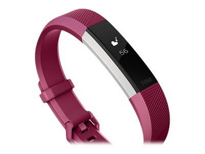 Fitbit Alta HR OLED Polsband activiteitentracker Fuchsia, Roestvrijstaal