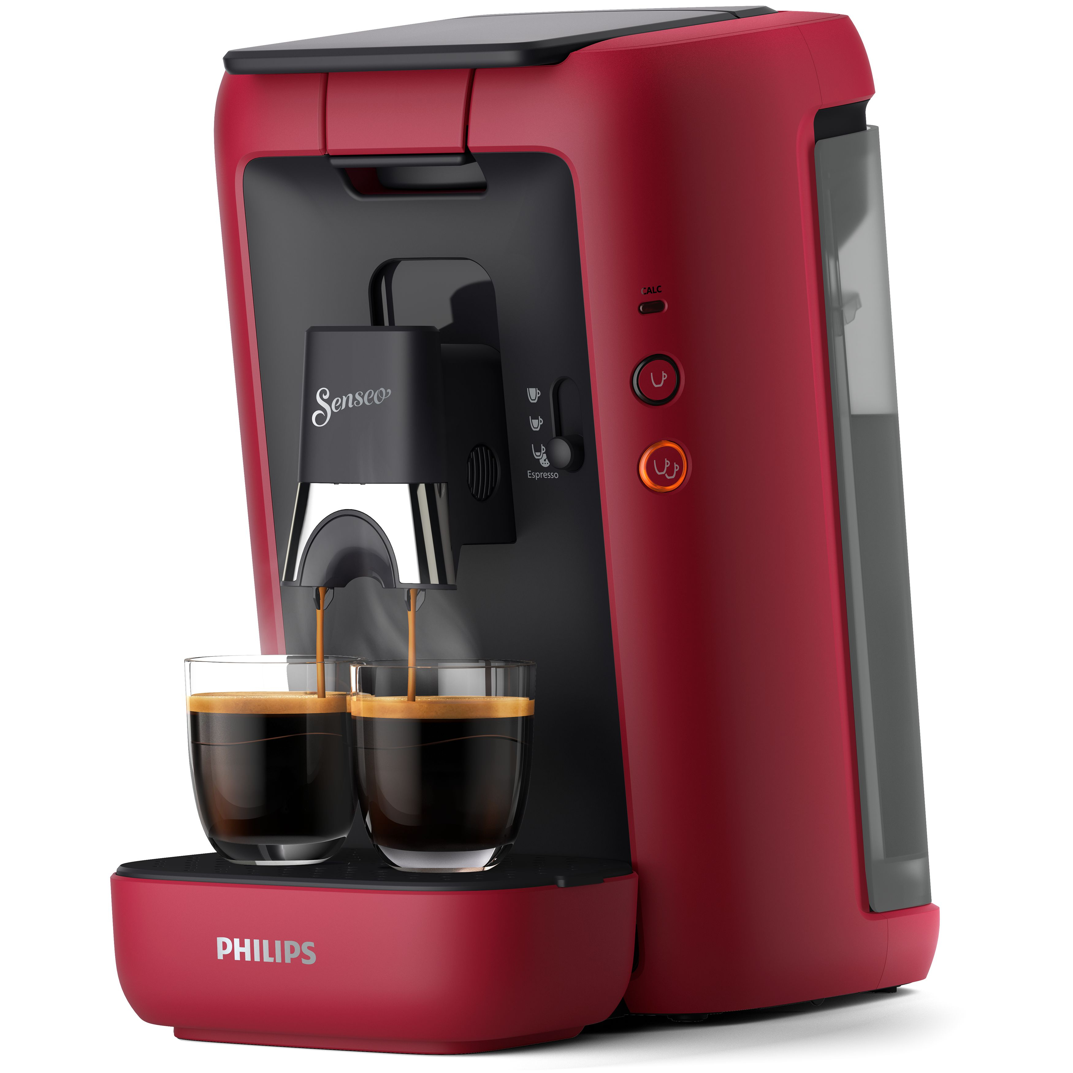 Koffiepadmach. PHILIPS CSA260/90 Senseo Maestro Rood Intense