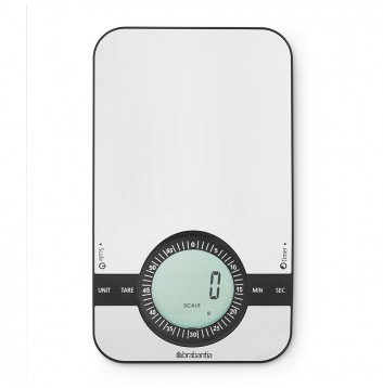 Keukenweegschaal BRABANTIA 480607 rechthoekig Matt Steel