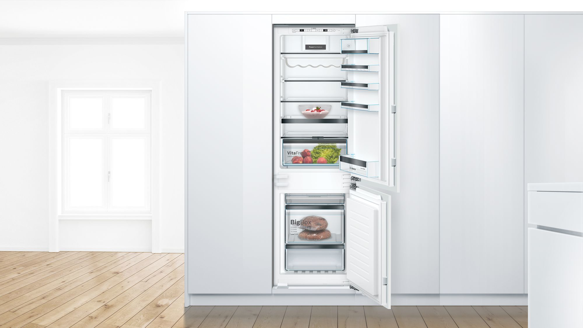 Bosch Serie 6 KIS86HDD0 koel-vriescombinatie Ingebouwd 265 l D Wit