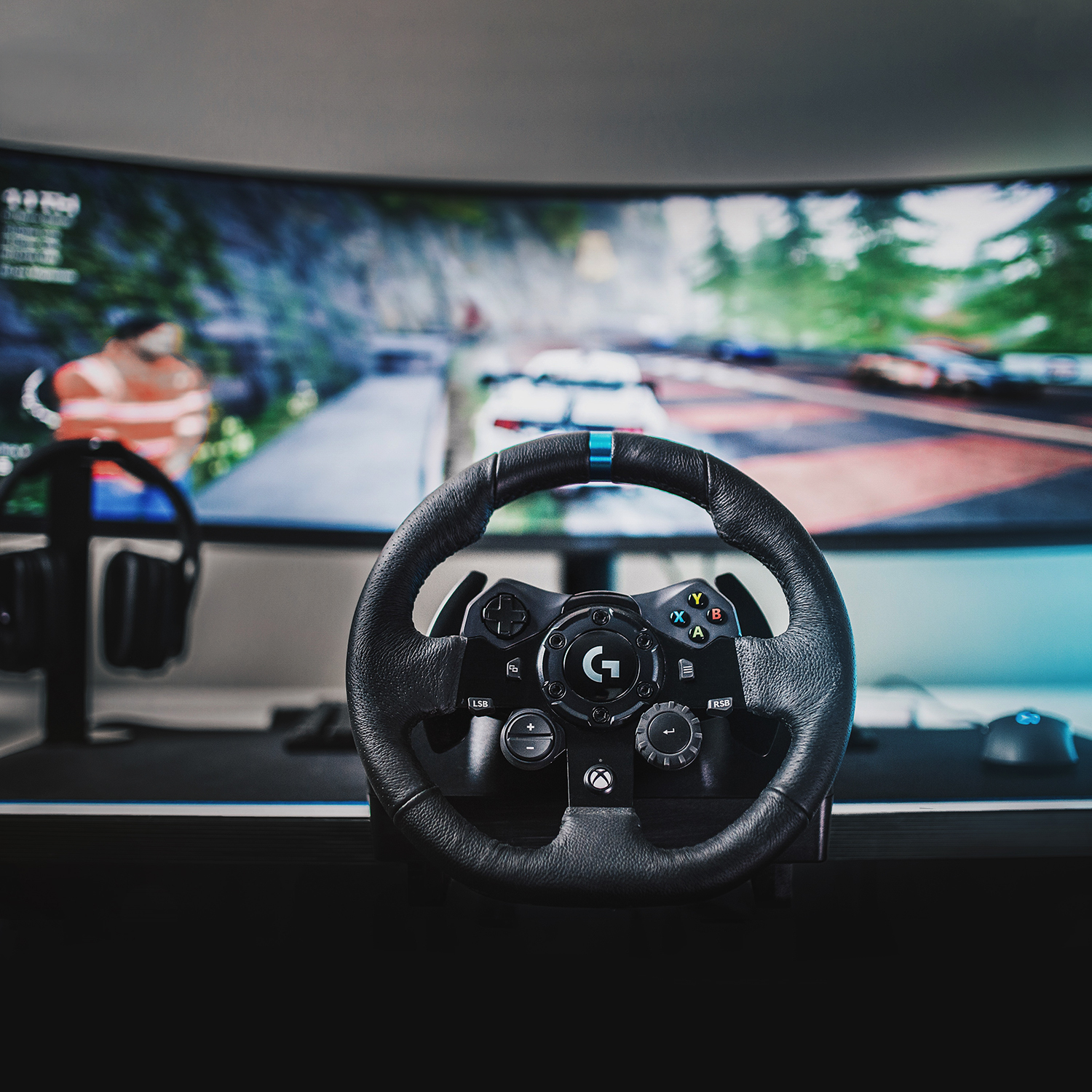 Logitech G G923 Zwart USB Stuurwiel & pedalen PC PS4