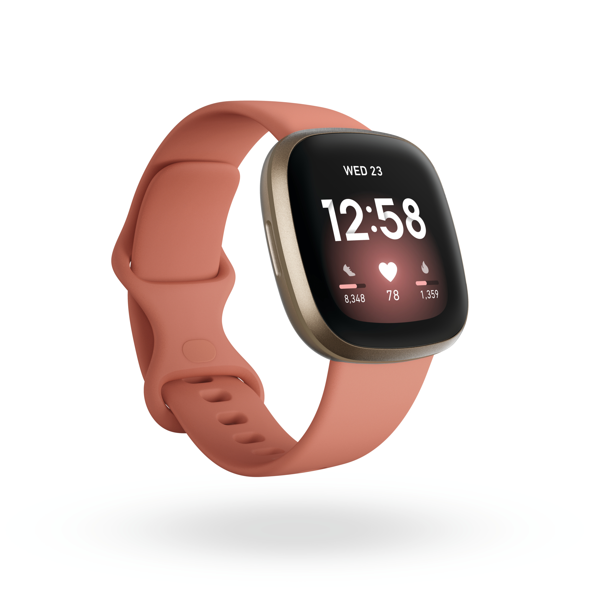Fitbit Versa 3 4,01 cm (1.58") AMOLED 40 mm Digitaal Touchscreen Goud Wifi GPS