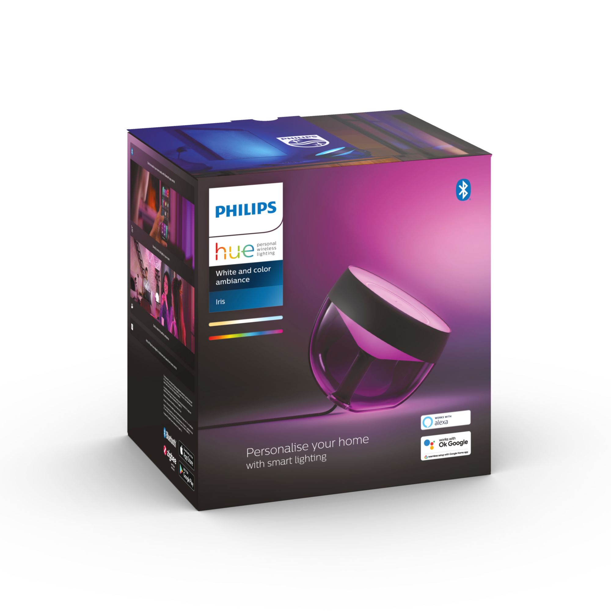 Tafellamp PHILIPS HUE Iris White Color Ambiance Zwart