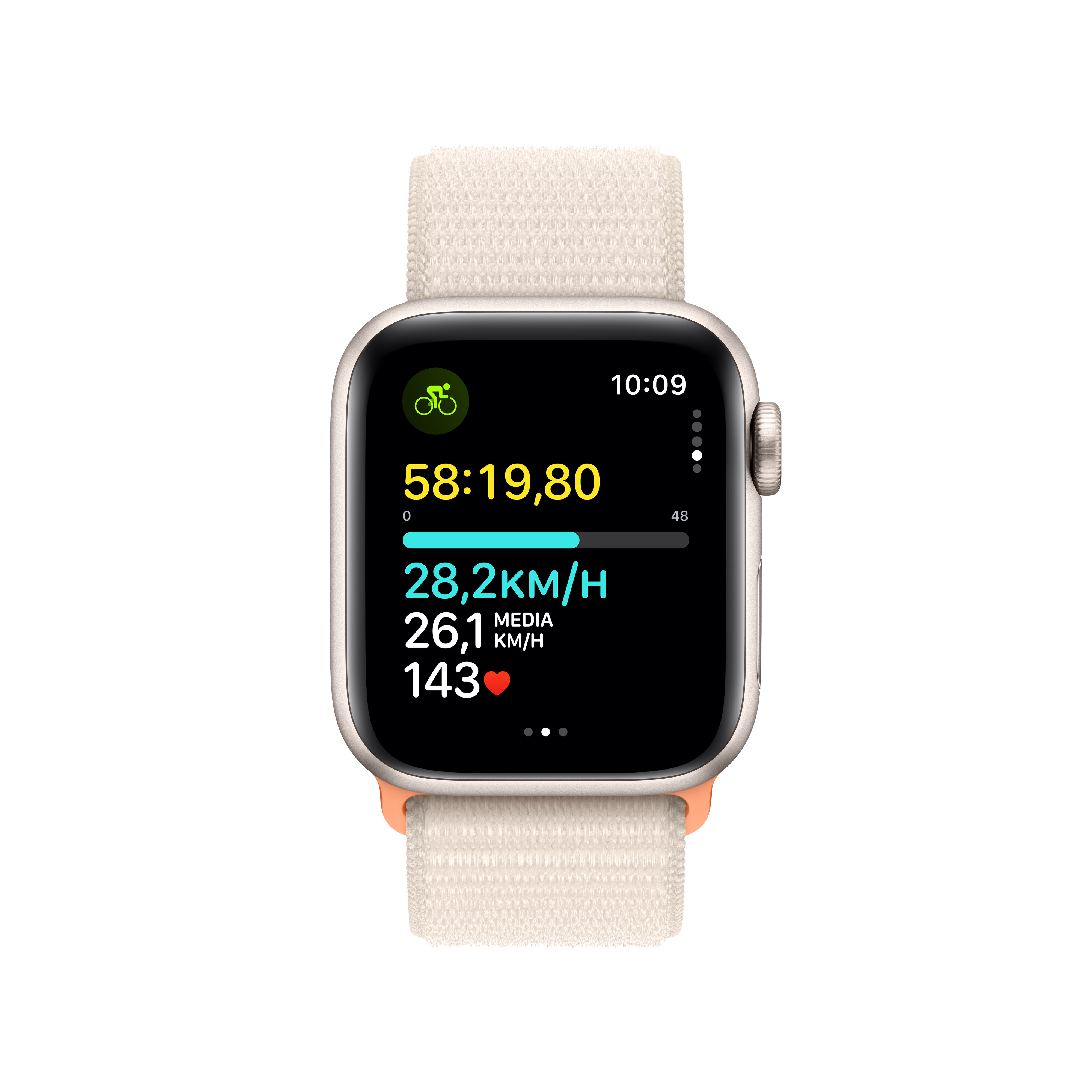 Apple Watch SE OLED 40 mm Digitaal 324 x 394 Pixels Touchscreen 4G Beige Wifi GPS