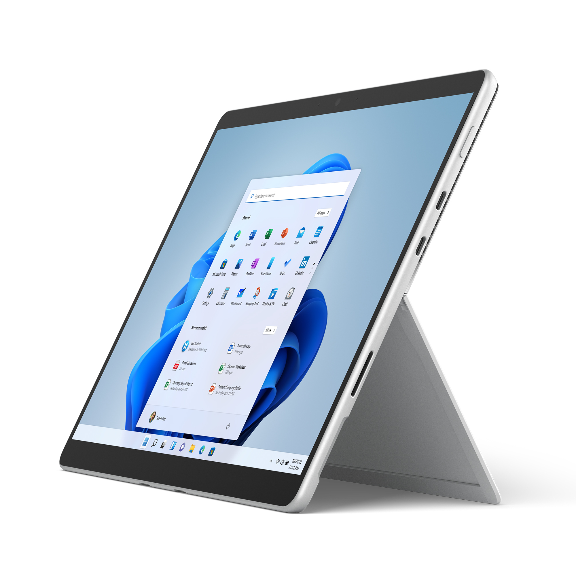 Microsoft Surface Pro 8 Intel® Core™ i5 128 GB 33 cm (13") 8 GB Wi-Fi 6 (802.11ax) Windows 11 Home Platina