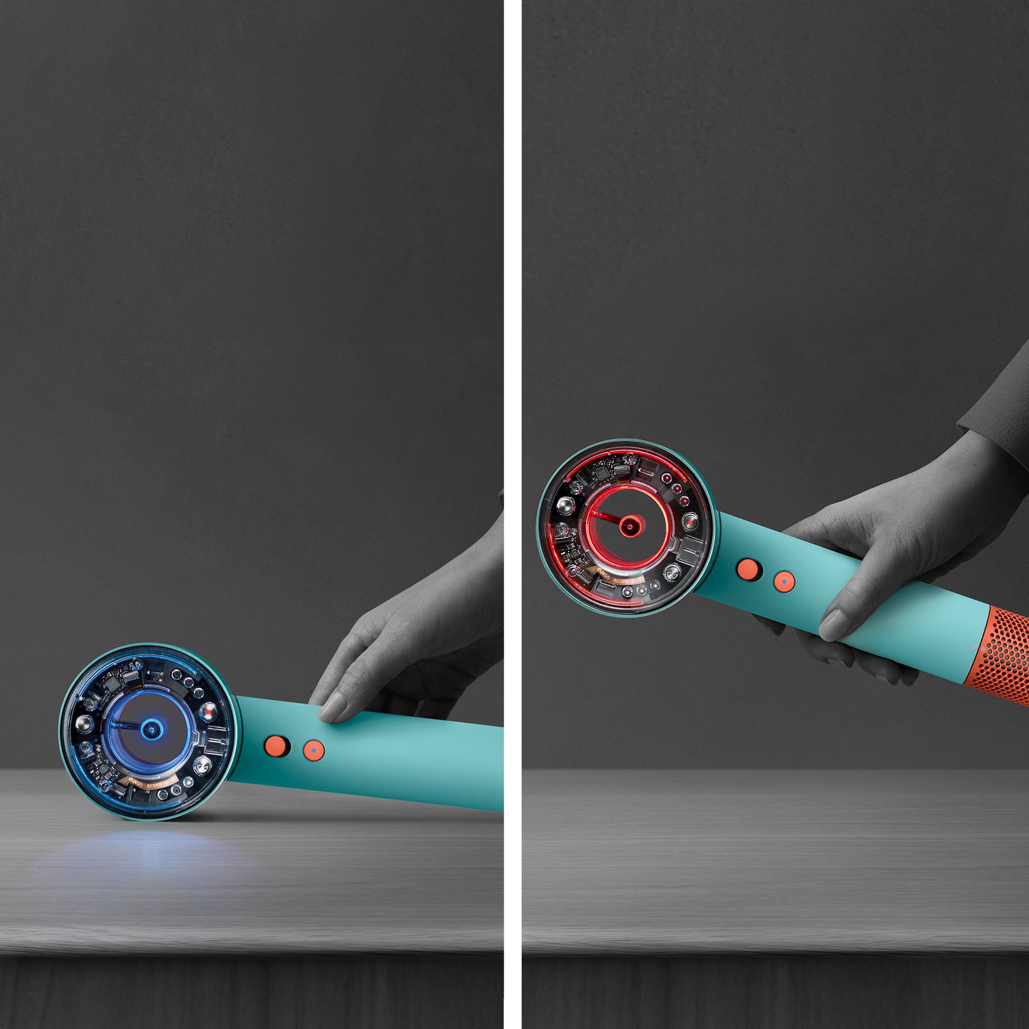 Haardroger DYSON 515276-01 HD07 Supersonic Nural blauw / oranje