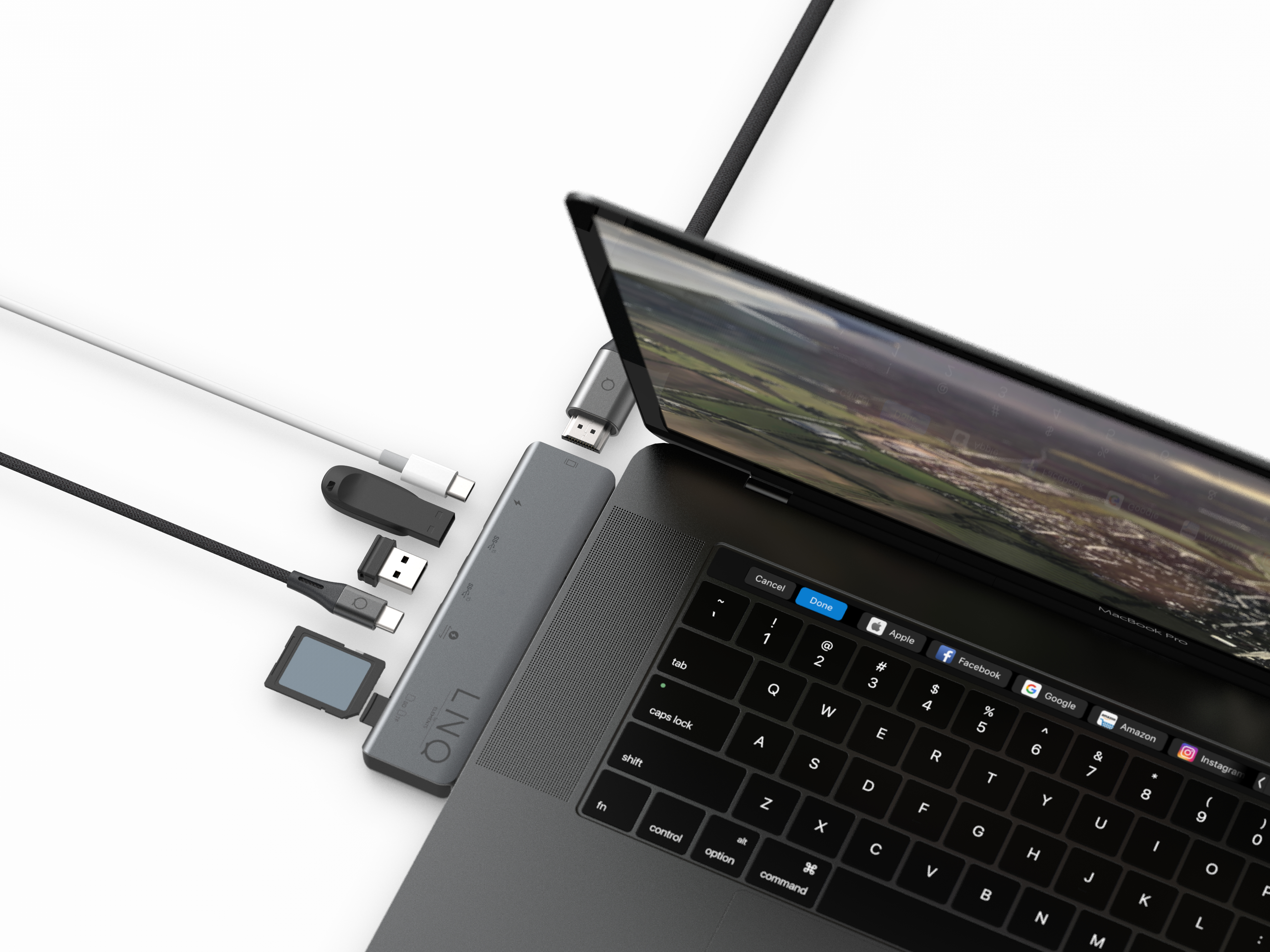 Linq 7 in 2 TB Pro Multiport Hub Thunderbolt 4.0
