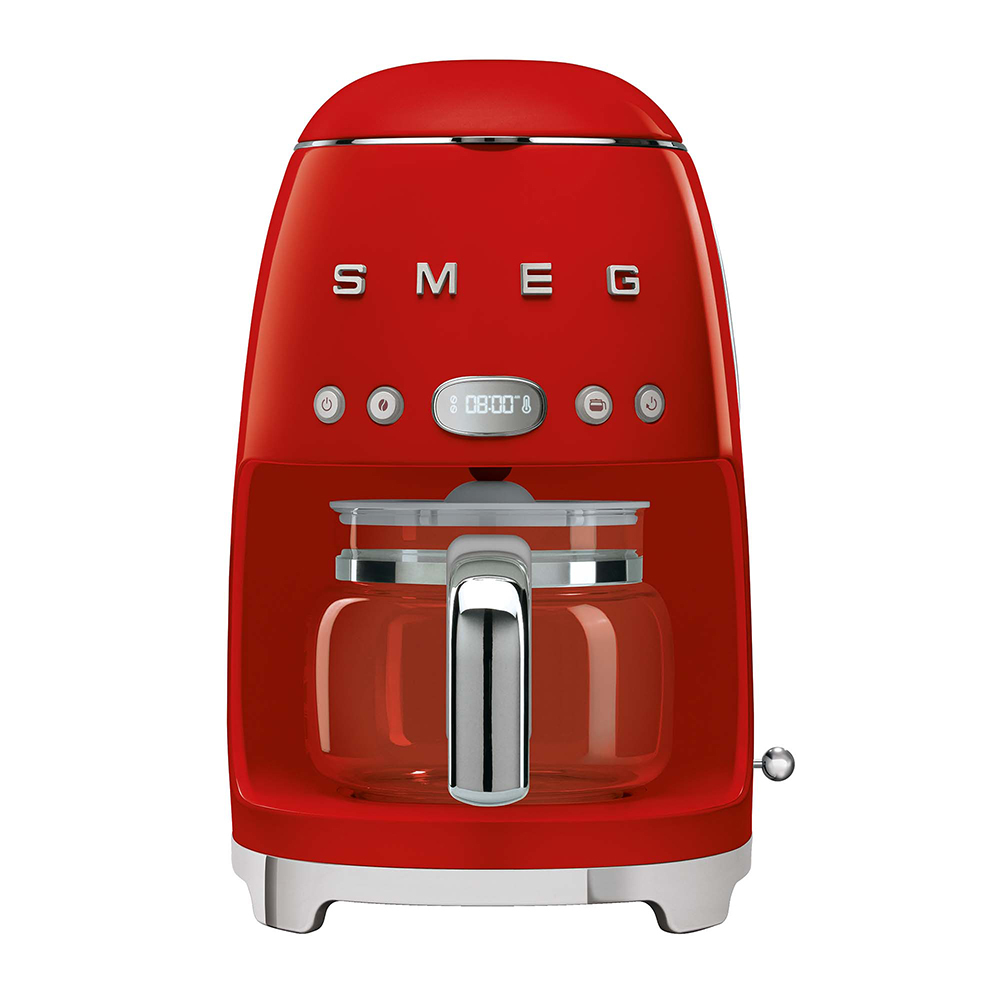 Smeg cafetiere rouge DCF02RDEU