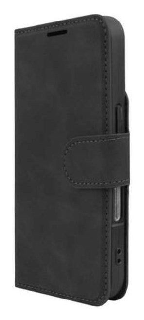 JustinCase Premium Wallet Case Apple iPhone 16 zwart