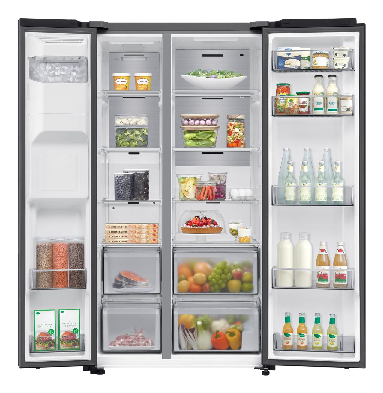 Samsung side by side RS70F66KBFEF
