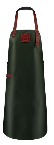 Lederen schort WITLOFT WL-ARU-21 Groen/Cognac