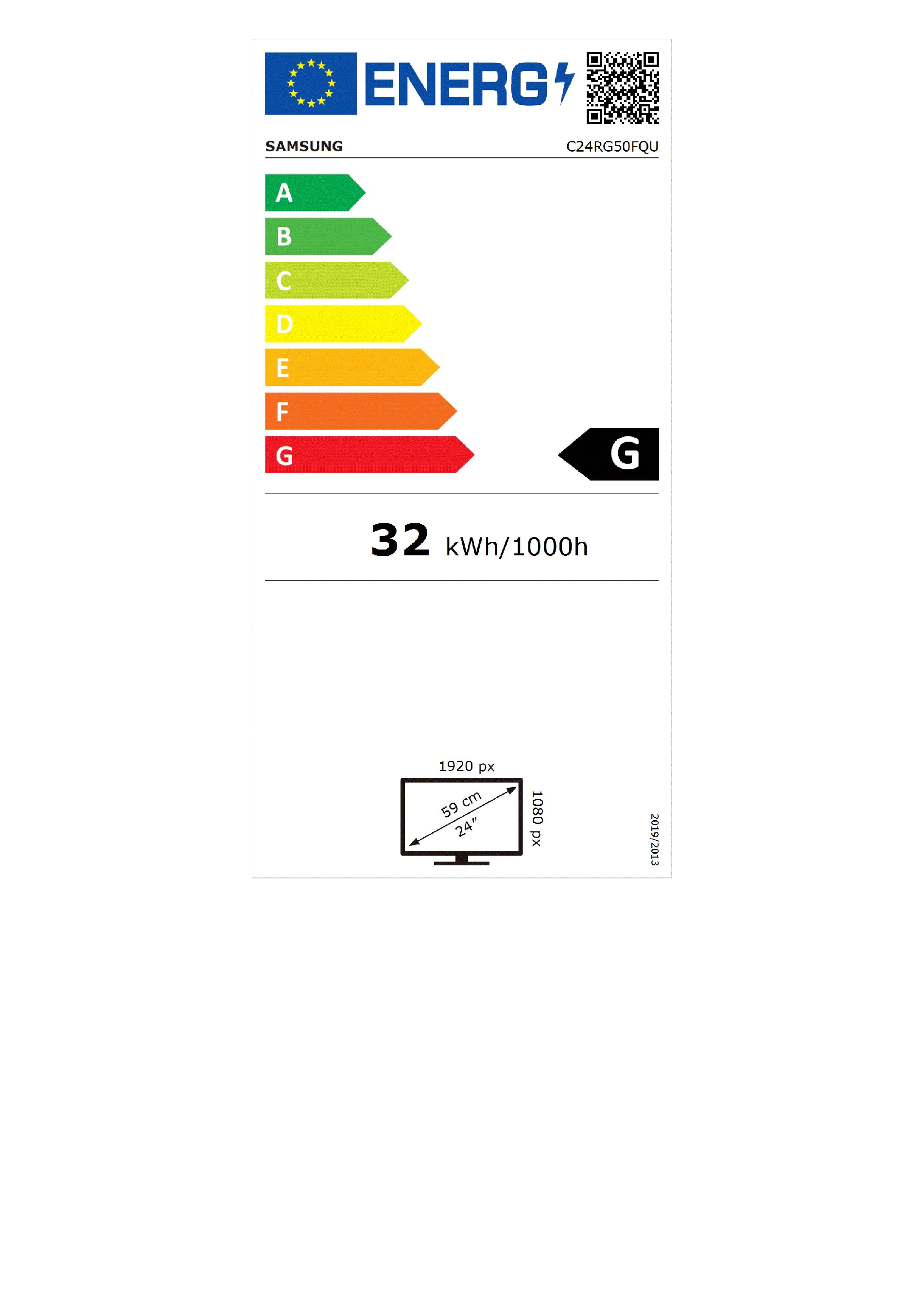 Monitor Samsung LC24RG50FQ FHD 16:9 144Hz Black