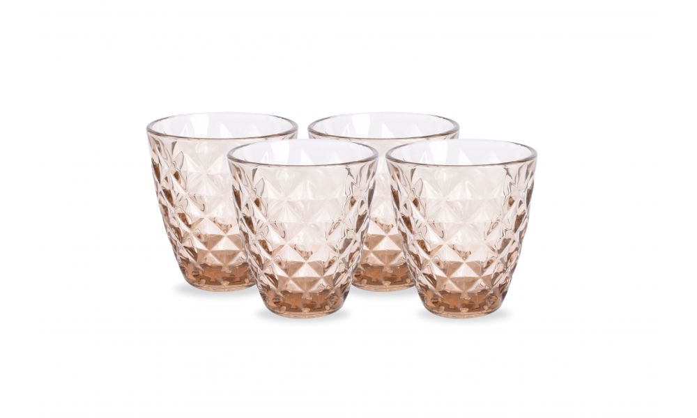 Glas S&P 852931 Prisma / 22cl / oker / set/4