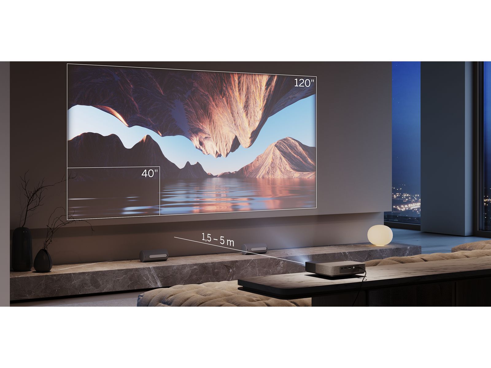 Projector LOEWE We. BEAM One basalt grey | laser