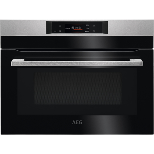 AEG KMK721880M Intégré Micro-ondes grill 42 L Noir, Acier inoxydable