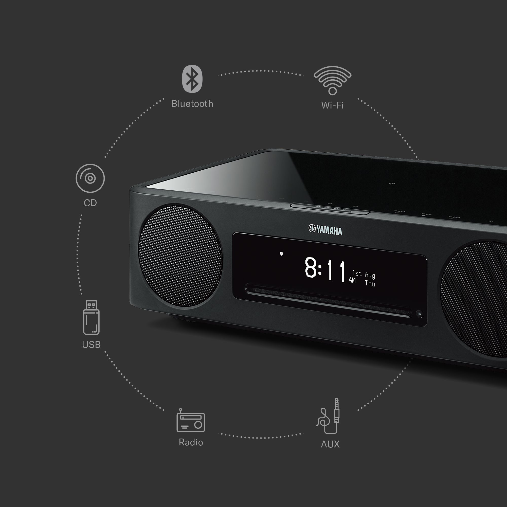 Multiroom speaker YAMAHA MusicCast 200 zwart