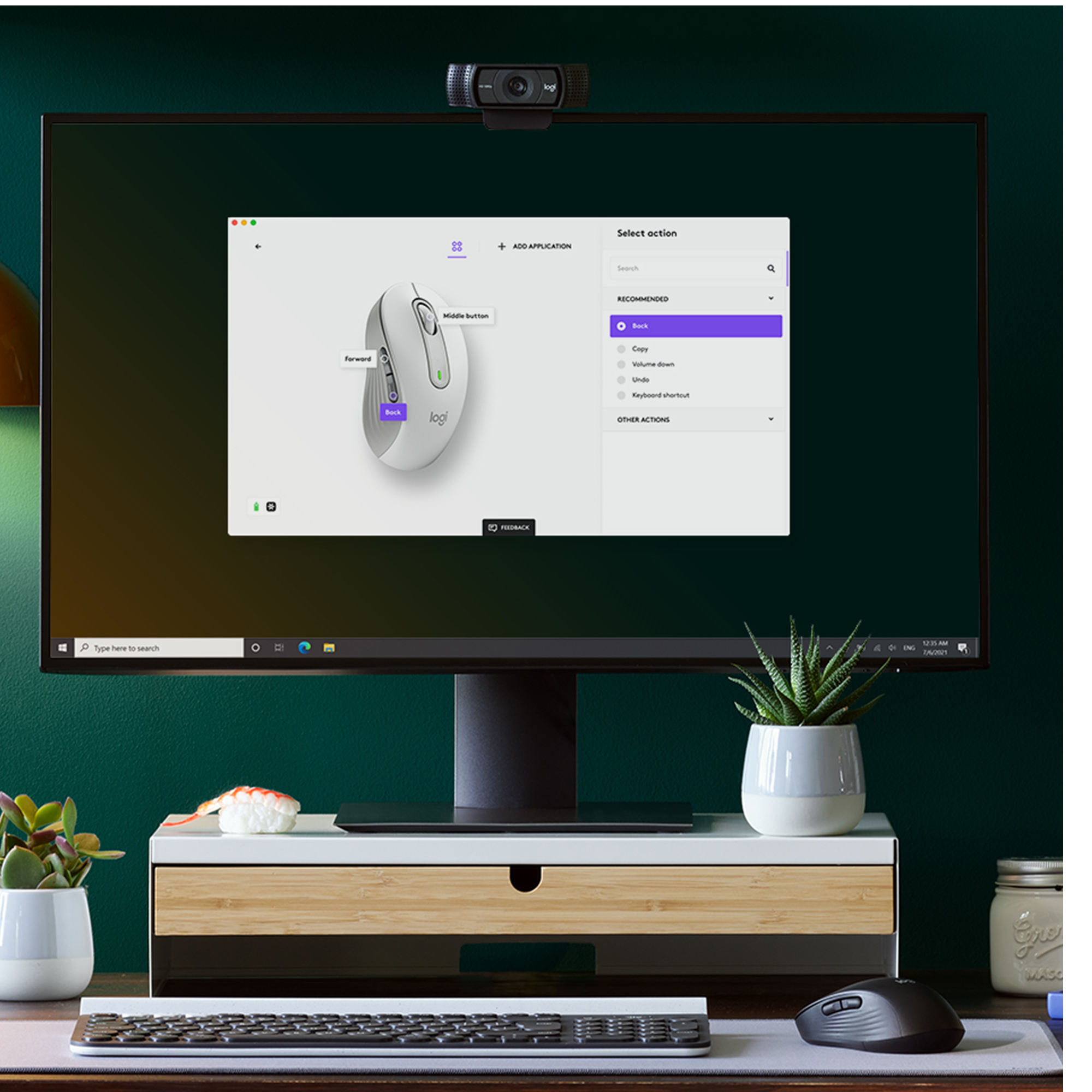 Logitech m650 signature mouse white