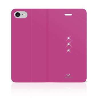 iphone tas WD 180006 Booklet Crystal iPhone 7 roze