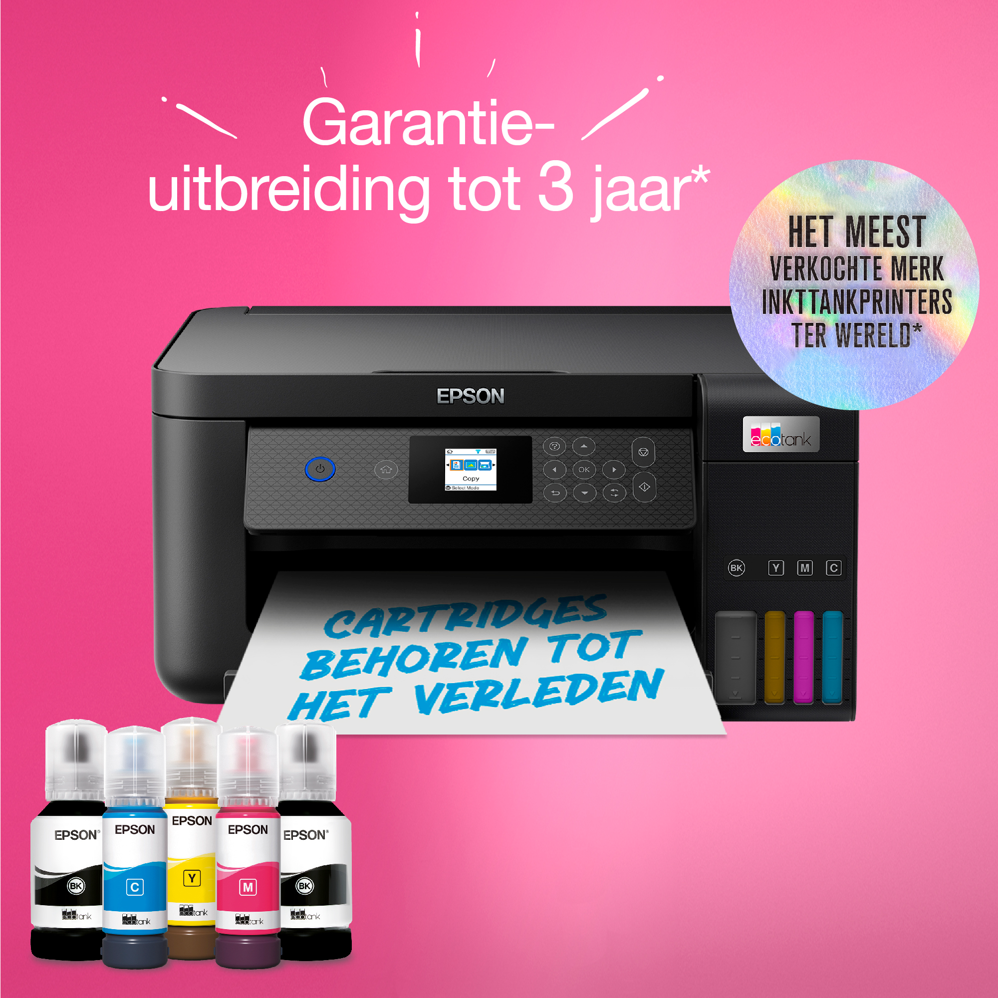 Printer Inkjet EPSON EcoTank ET-2850 Zwart AIOFlat Kleur A4