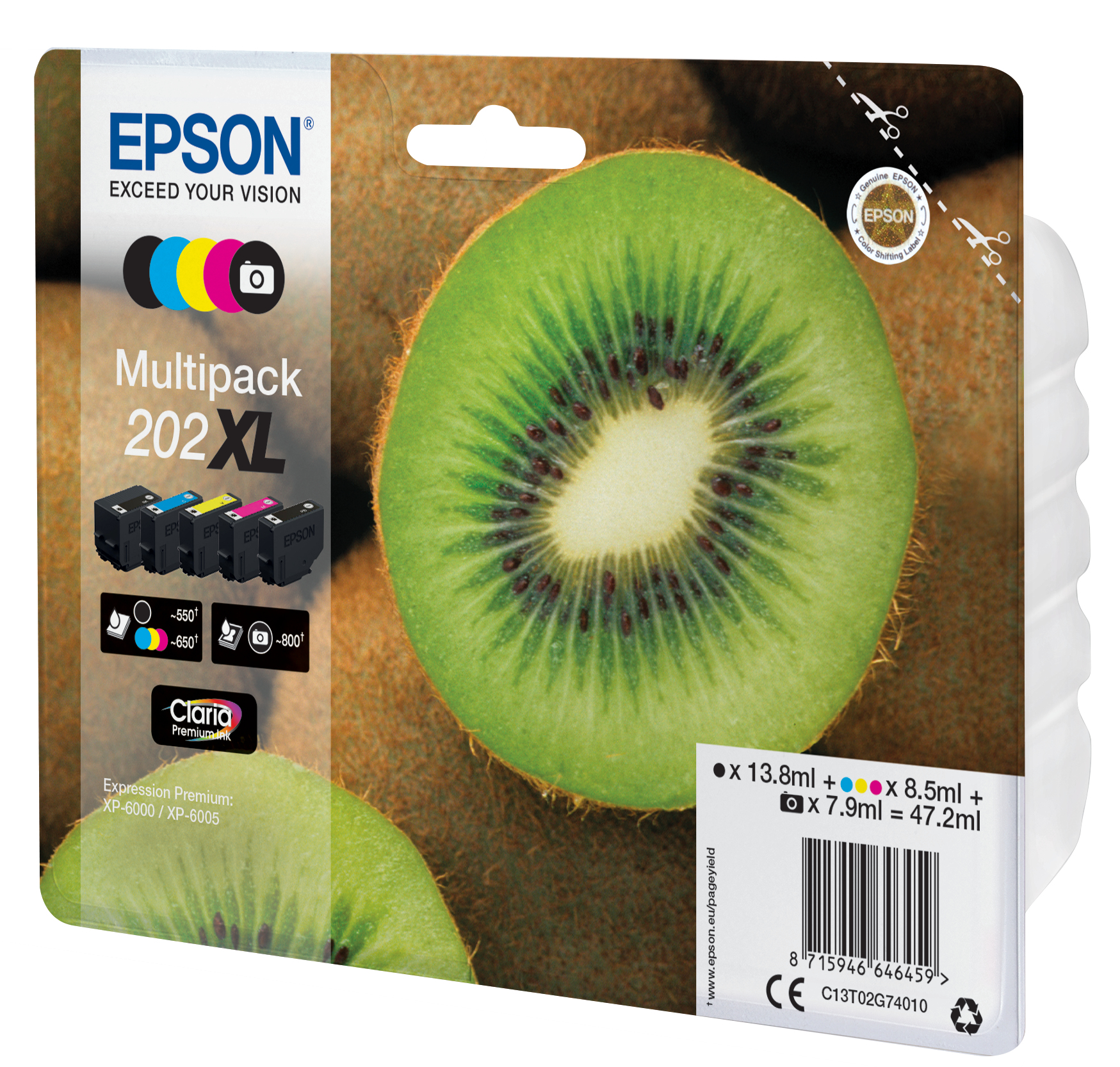 Inktpatroon EPSON 202XL 5-kleuren