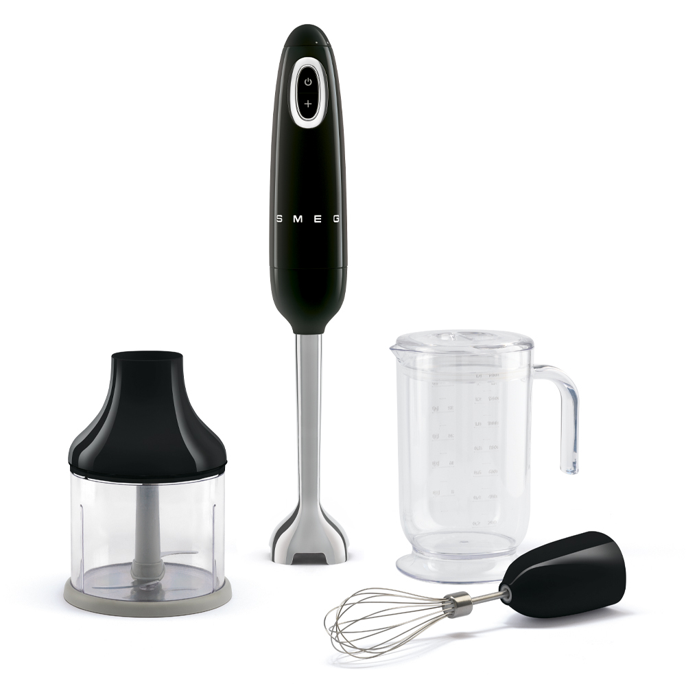 Staafmixer SMEG HBF03BLEU 50's style / zwart 