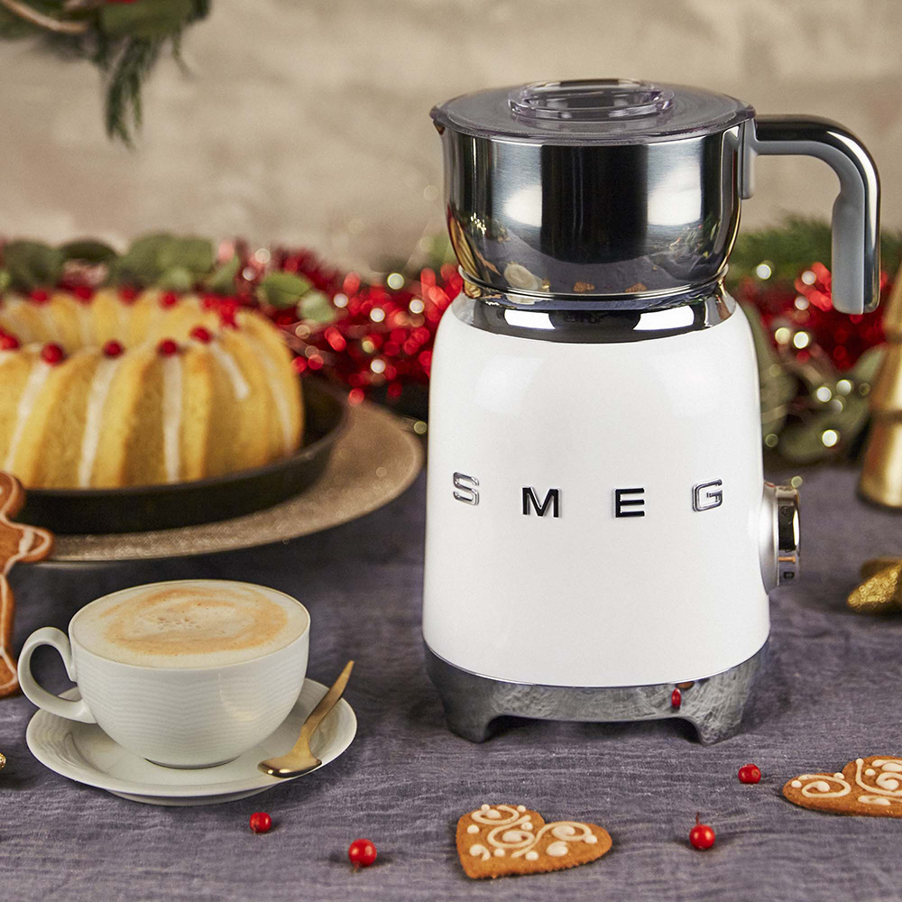 SMEG MOUSSEUR À LAIT BLANC MFF11WHEU