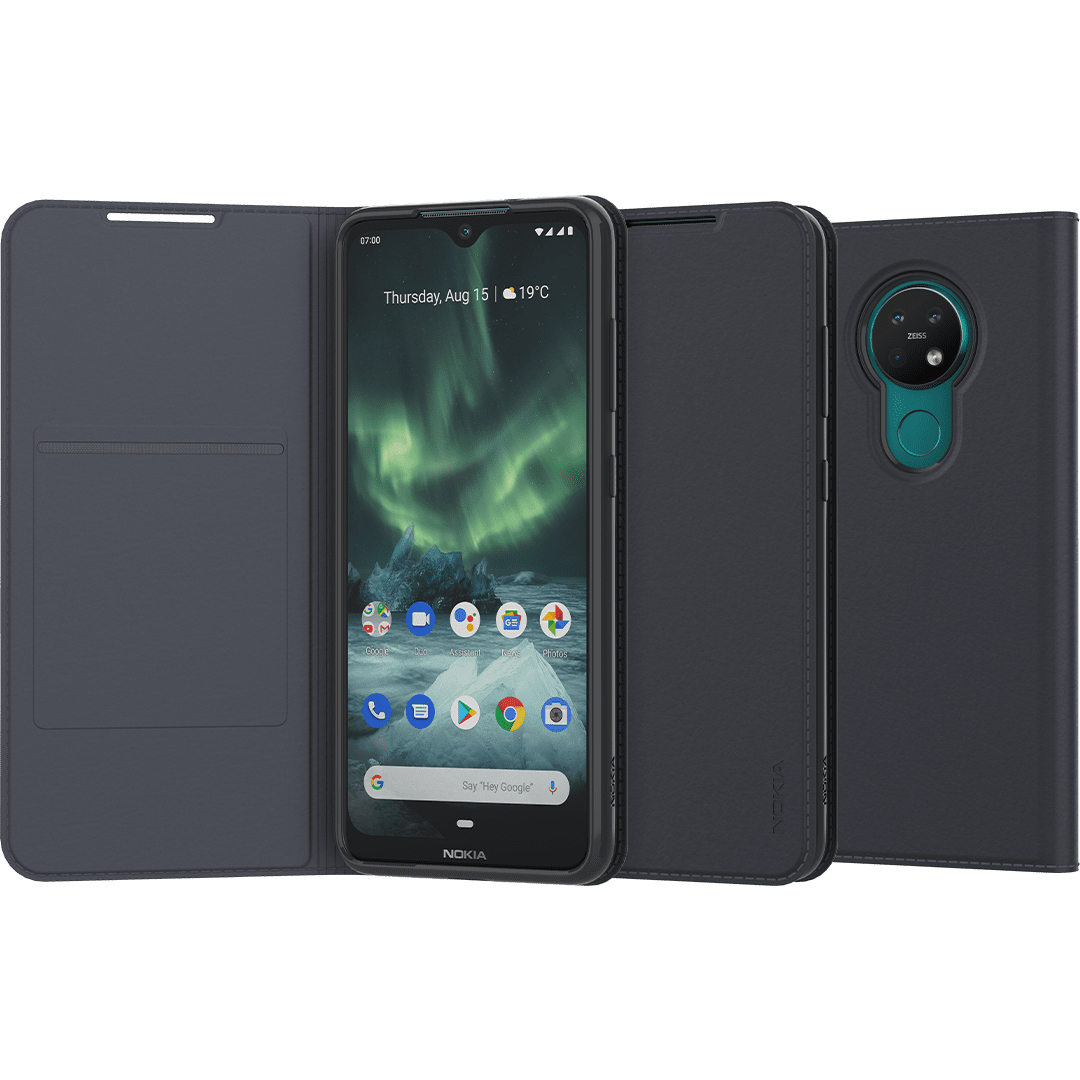 Tas (TEL) Nokia Slim Entertaiment Flip Case 6.2 & 7.2 Zwart