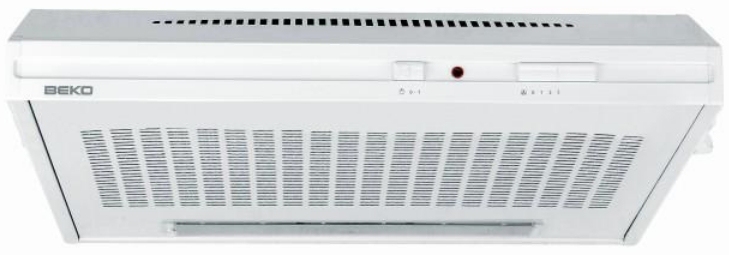Beko CFB 6431 W afzuigkap Wit 230 m³/uur D