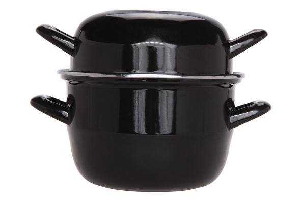 Cosy & Trendy Horeca Mosselpot, 1.2 kg, 2.8 l, 18 cm, Zwart