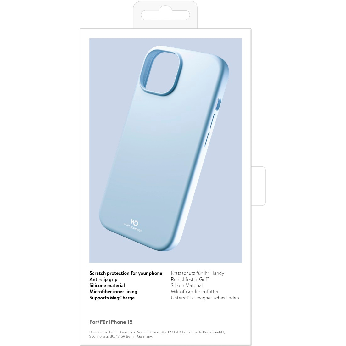 White Diamonds Mag Urban mobiele telefoon behuizingen 15,5 cm (6.1") Hoes Lichtblauw