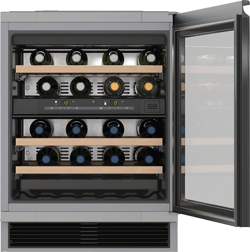 Miele KWT 6321 UG Ingebouwd Grijs 34 fles(sen)