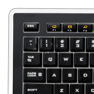 Logitech Illuminated Keyboard k740 toetsenbord Kantoor USB AZERTY Frans Zwart