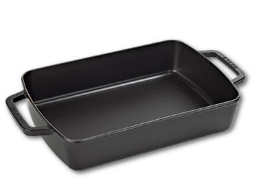 Ovenschaal STAUB 1303023 Zwart gietijzer / 30x20cm