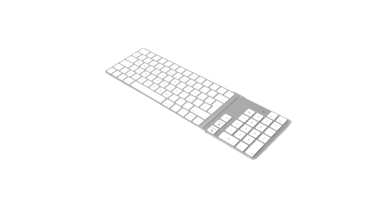 LMP 14300 numeriek toetsenbord Laptop/pc Bluetooth Wit