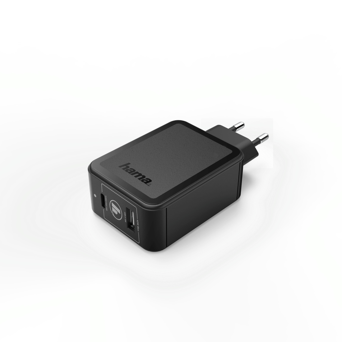 Stroomadap. USB HAMA 183321 USB-C (PD)/Qualcomm+USB-A, 42 W