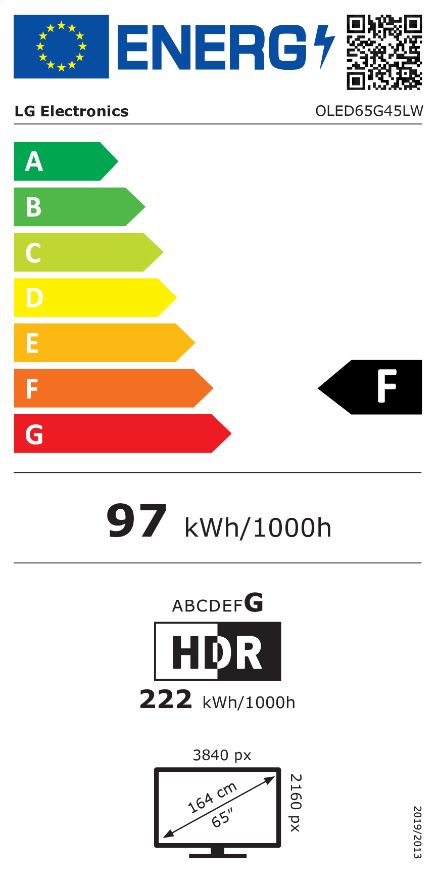 OLED TV LG OLED65G45LW