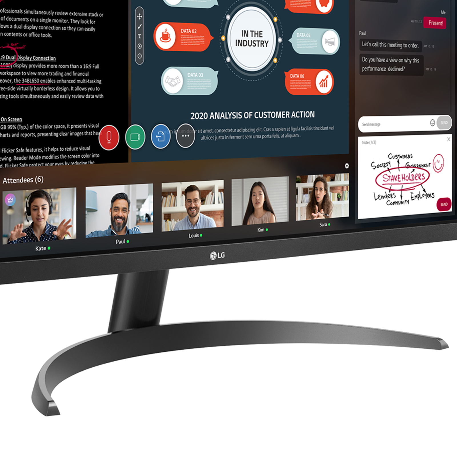 Monitor LG 29WP500 QHD 21:9 Mat 75Hz Black