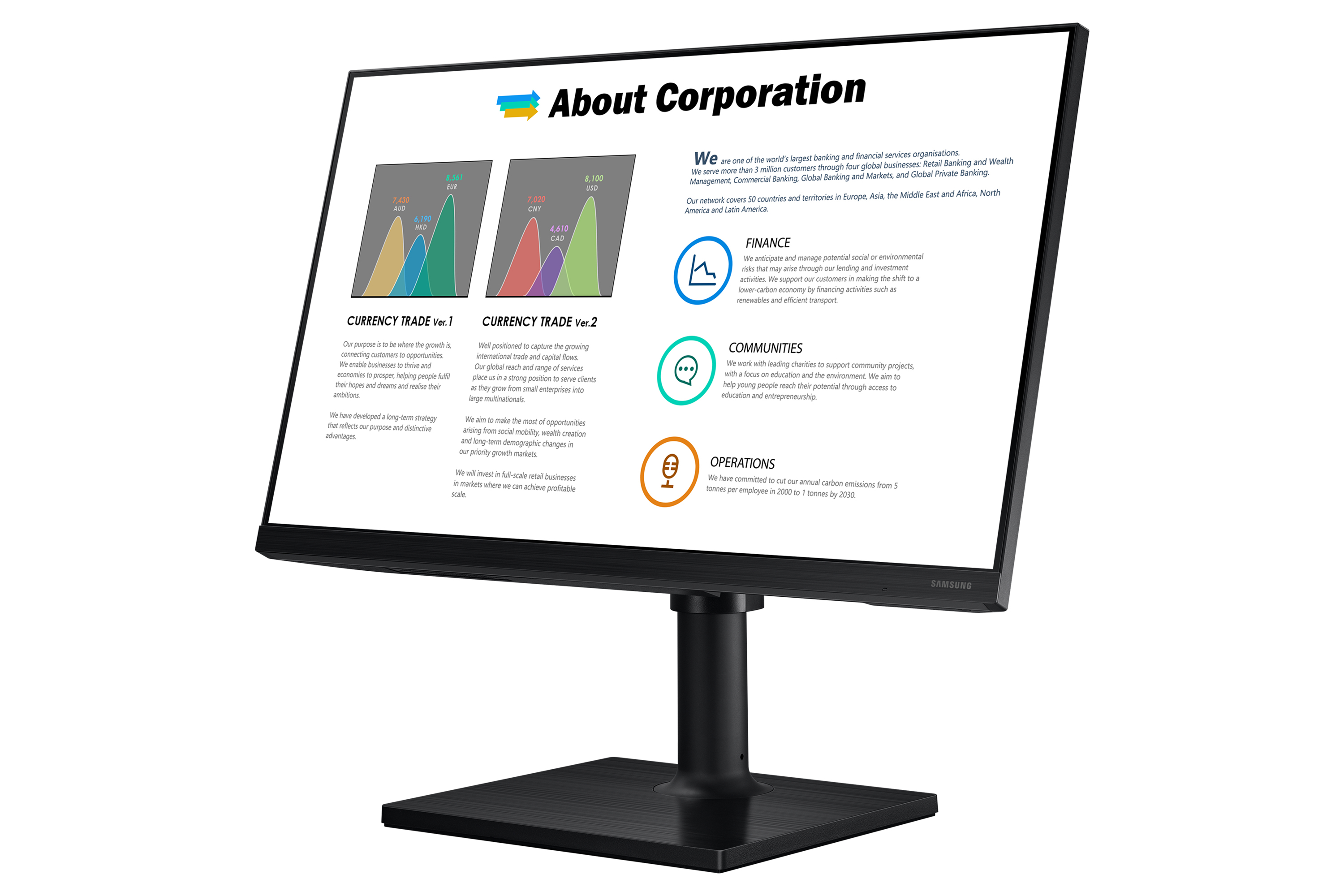 Monitor Samsung LF27T450FQRXEN 27' FHD 75Hz 16:9 Zwart