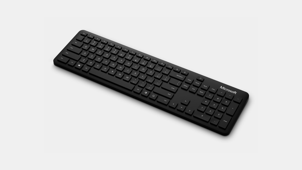 Microsoft Bluetooth toetsenbord Thuis AZERTY Belgisch Zwart
