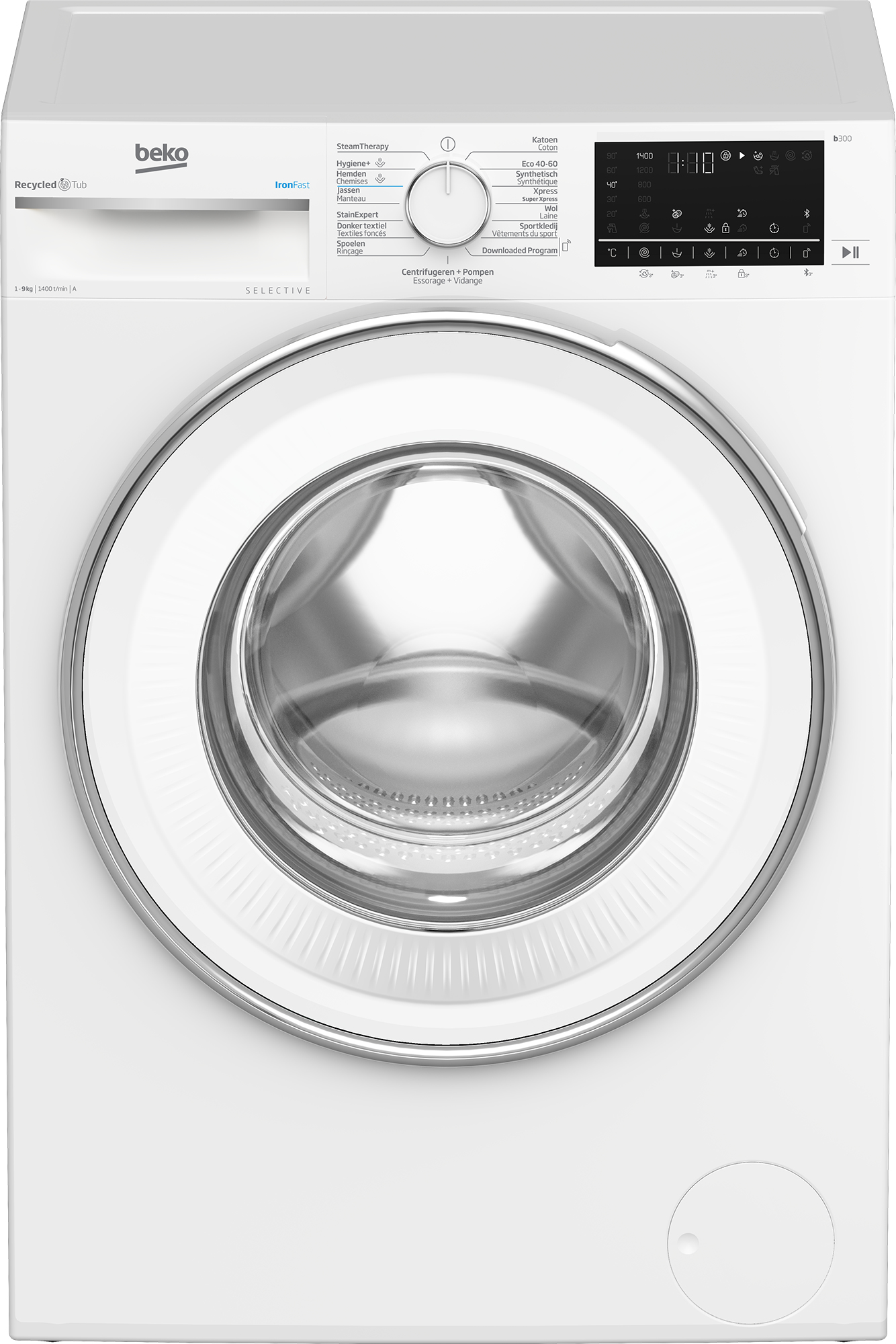 Wasmachine BEKO B3WT59410W2 / 9kg / A / 1400tpm / Homewiz