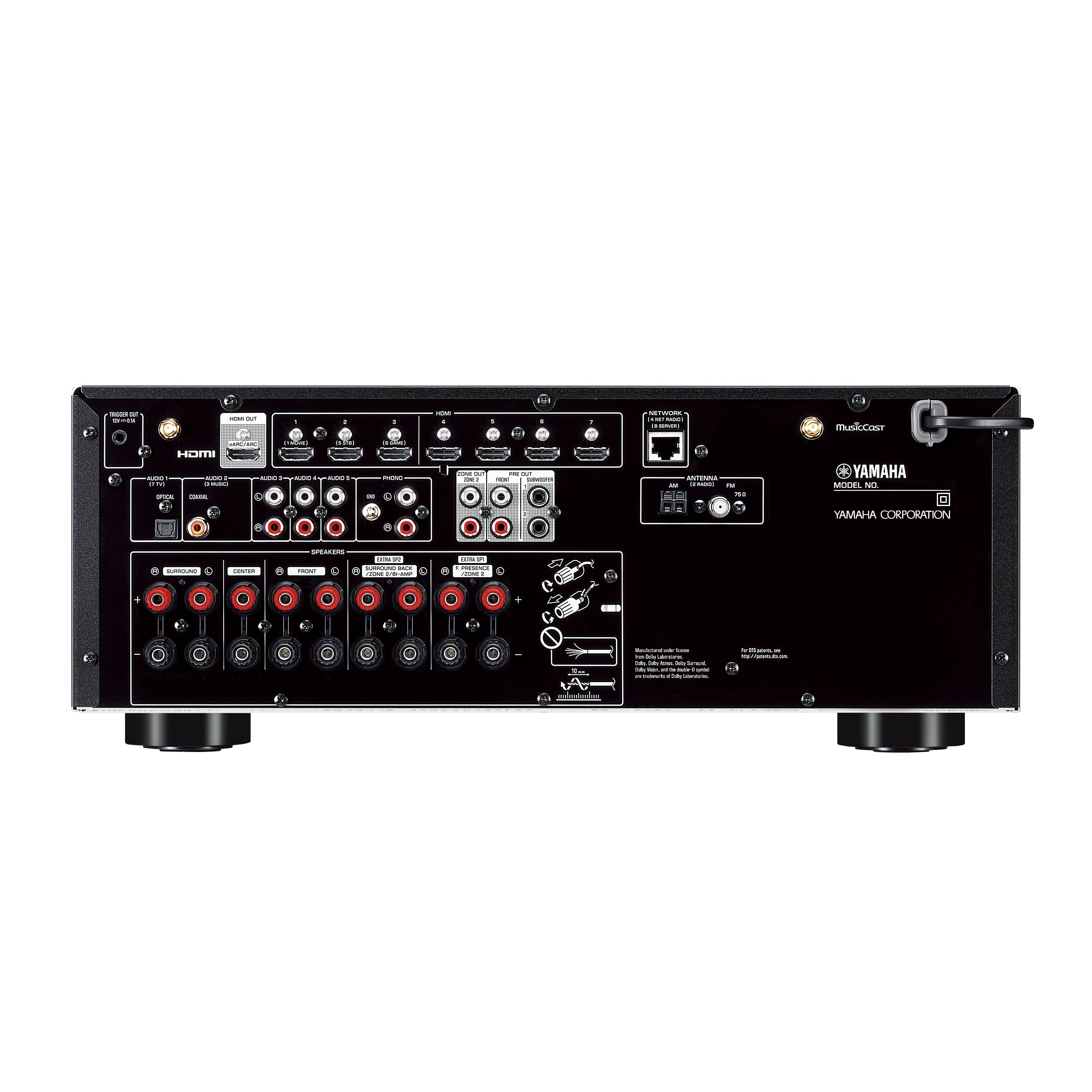 AV Receiver YAMAHA TSR-700 zwart