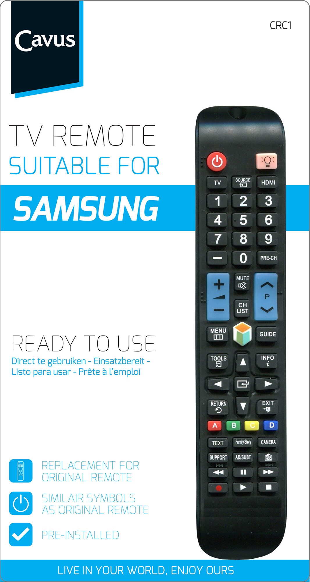 Afstandsbediening CAVUS CRC1 voor Samsung