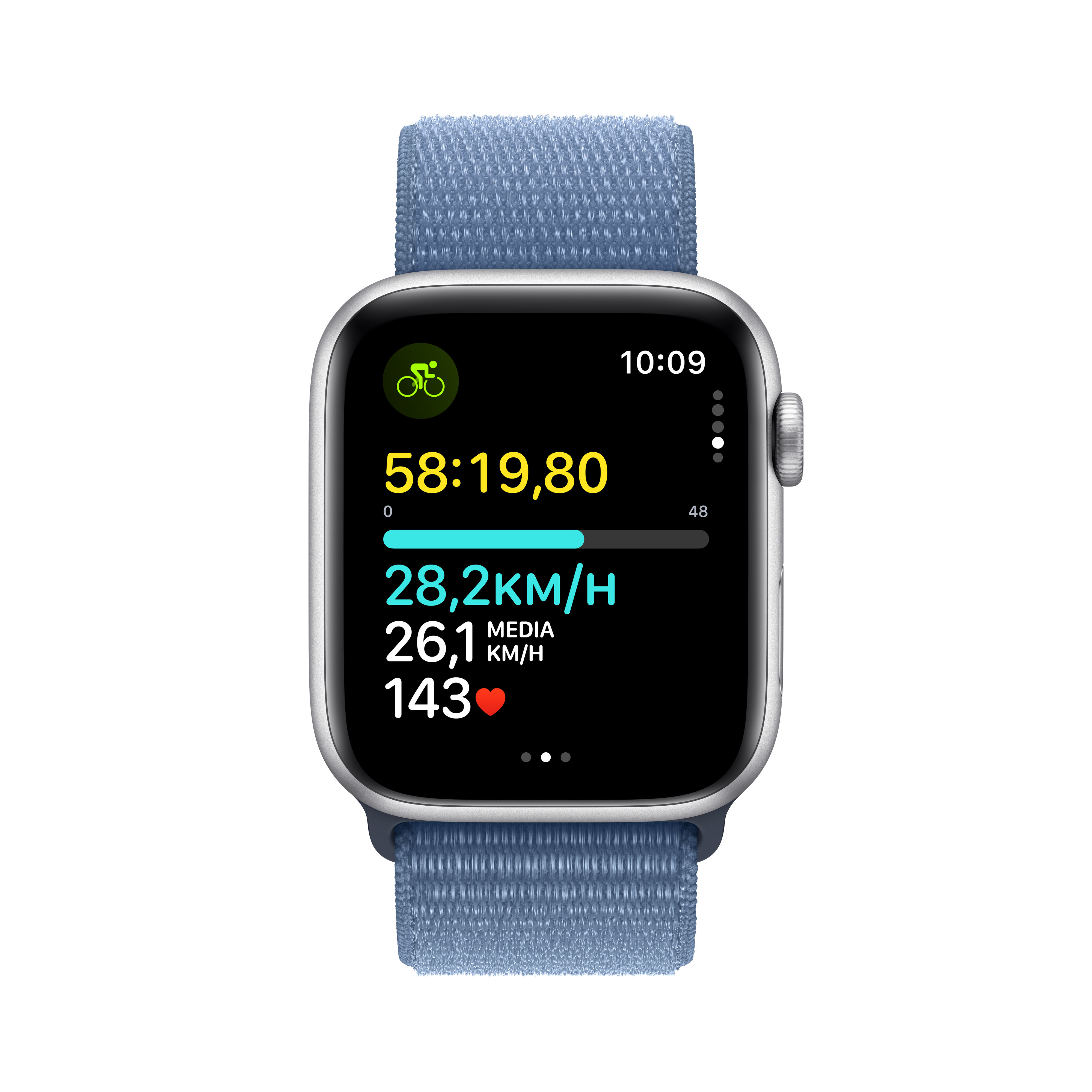 Apple Watch SE OLED 44 mm Digitaal 368 x 448 Pixels Touchscreen 4G Zilver Wifi GPS
