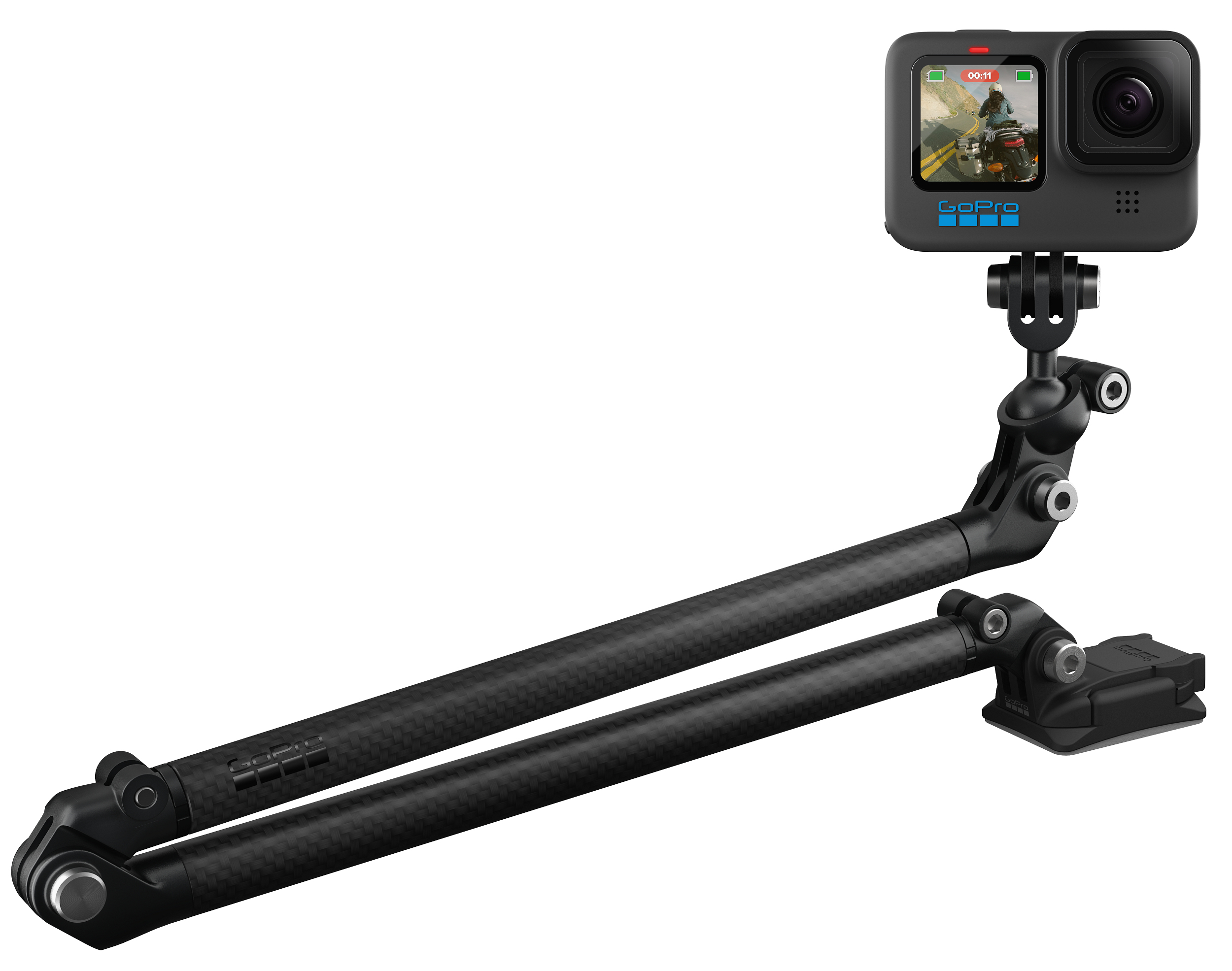 GOPRO Boom + Adhesive Mounts (All Heroes)