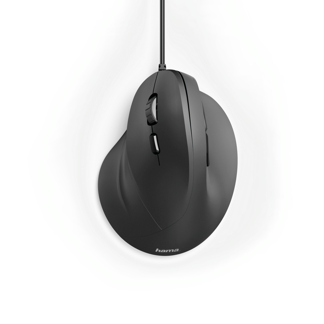 Hama Souris verticale, ergonomique, pour gaucher EMC-500L, filaire, noire
